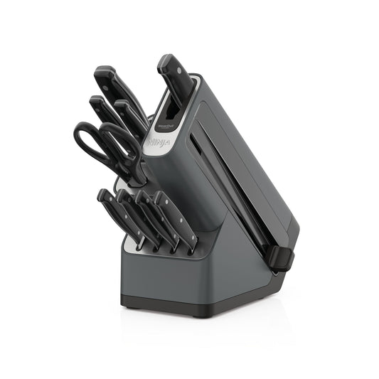 Foodi Neverdull 10-Piece Essential Knife System with Sharpener, Stainless Steel, K12010