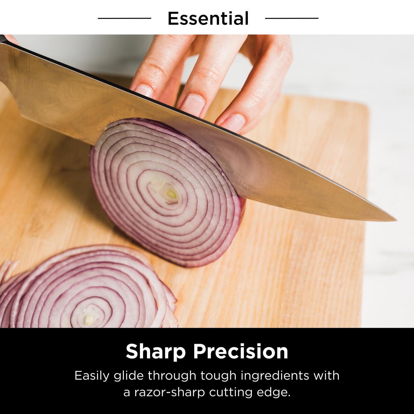Foodi Neverdull 10-Piece Essential Knife System with Sharpener, Stainless Steel, K12010